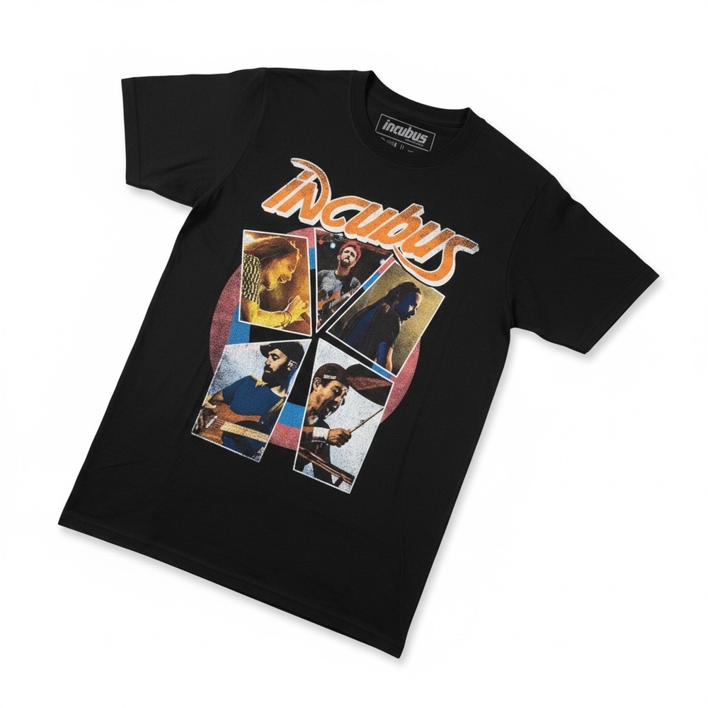 Five Incubus T-Shirts, merch from the 20 Years Anniversary of Make Yourself tour